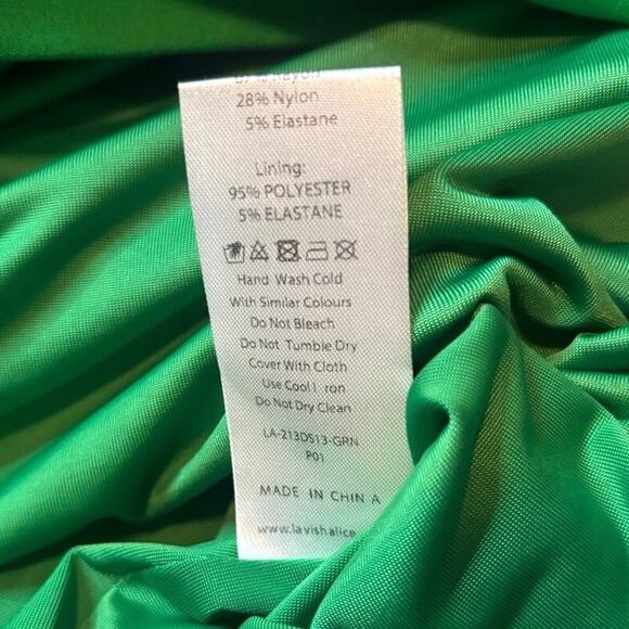 Lavish Alice Emerald Green Midi Dress NWT 10 Sweetheart Bodycon Cocktail - Picture 6 of 6